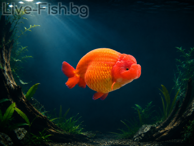 Red Ranchu – Червена Ранчу златна рибка / 5 см